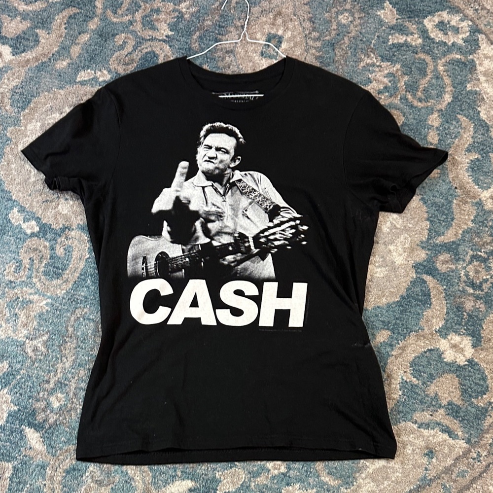 Marshall Black Graphic Tee with Iconic Print